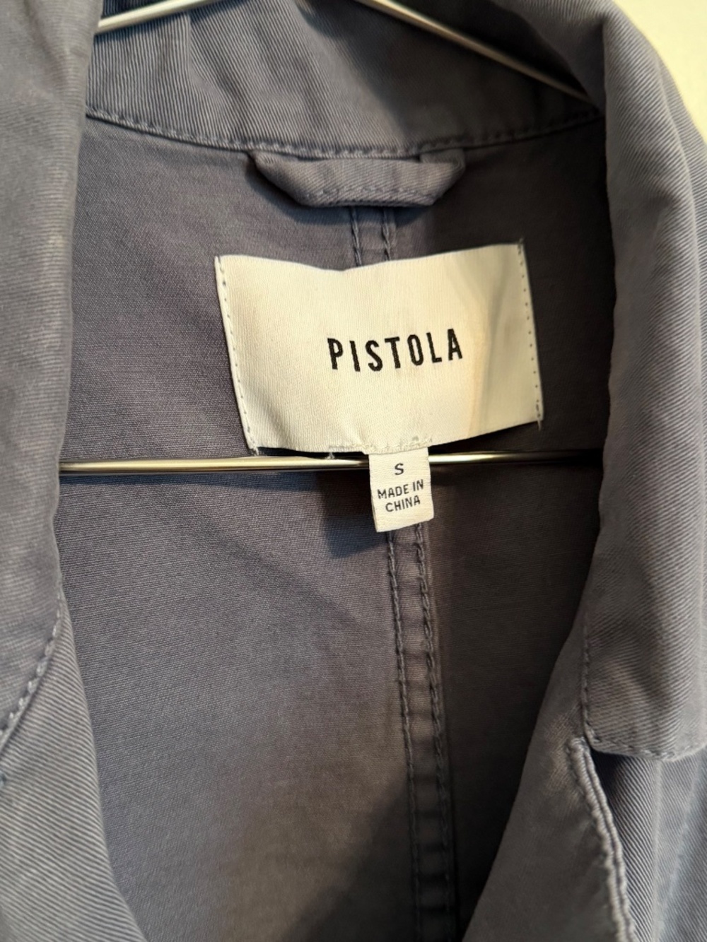 PISTOLA Grover Cotton Jumpsuit, Blue Stone, Small - Picture 3 of 5